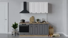 Кухонный гарнитур «Лина» длиной 180 см со шкафом НБ